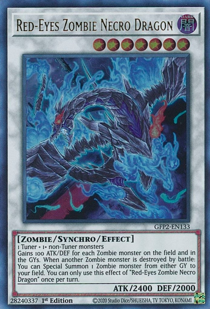 Image for Red-Eyes Zombie Necro Dragon (Ghosts From the Past: The 2nd Haunting) (GFP2-EN133) - YuGiOh