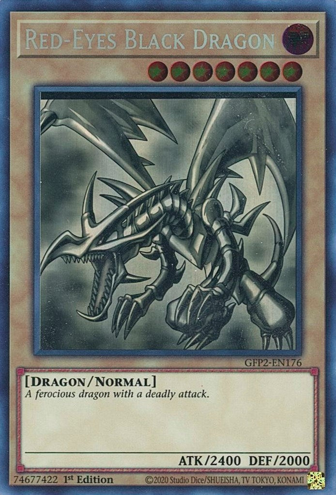 Image for Red-Eyes Black Dragon (Ghost Rare) (Ghosts From the Past: The 2nd Haunting) (GFP2-EN176) - YuGiOh