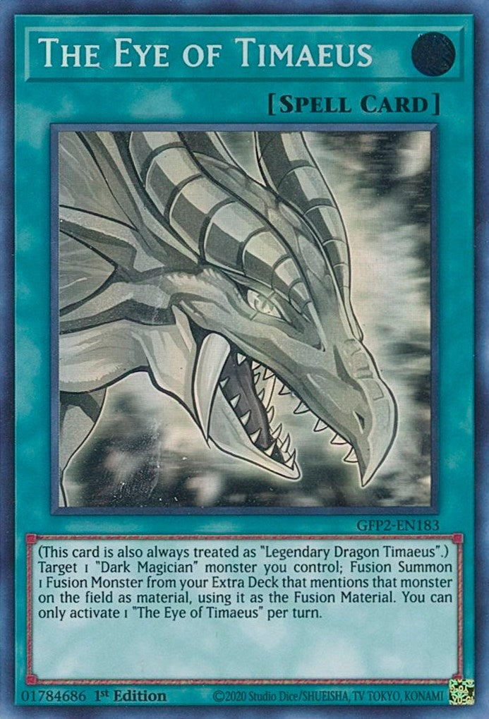 Image for The Eye of Timaeus (Ghost Rare) (Ghosts From the Past: The 2nd Haunting) (GFP2-EN183) - YuGiOh
