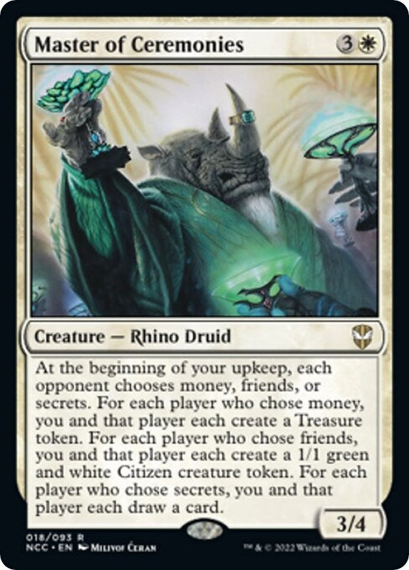 Image for Master of Ceremonies (Commander: Streets of New Capenna) (18) - Magic: The Gathering