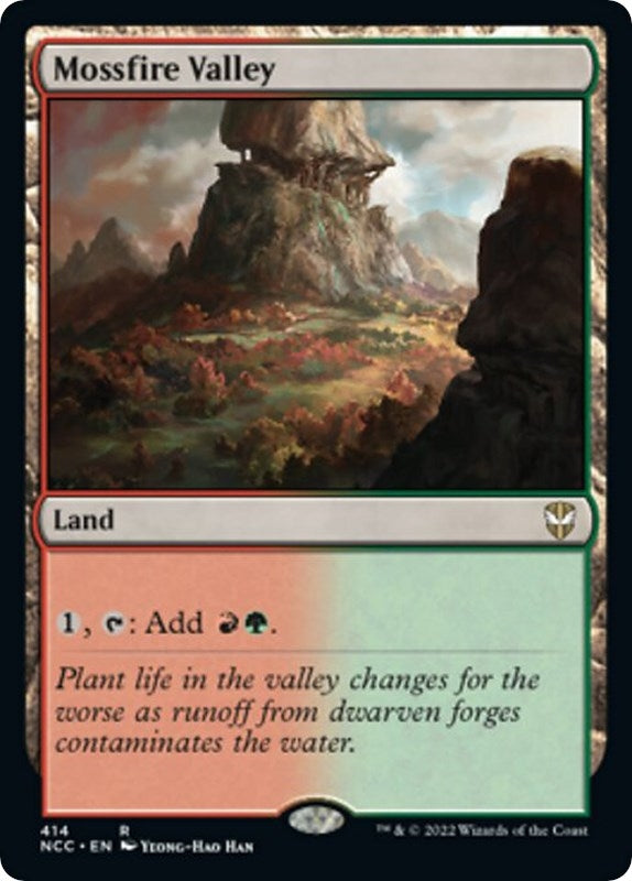 Image for Mossfire Valley (Commander: Streets of New Capenna) (414) - Magic: The Gathering