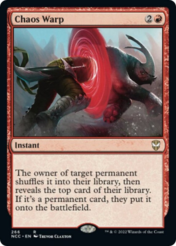 Image for Chaos Warp (Commander: Streets of New Capenna) (266) - Magic: The Gathering