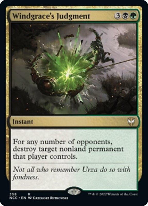 Image for Windgrace's Judgment (Commander: Streets of New Capenna) (358) - Magic: The Gathering
