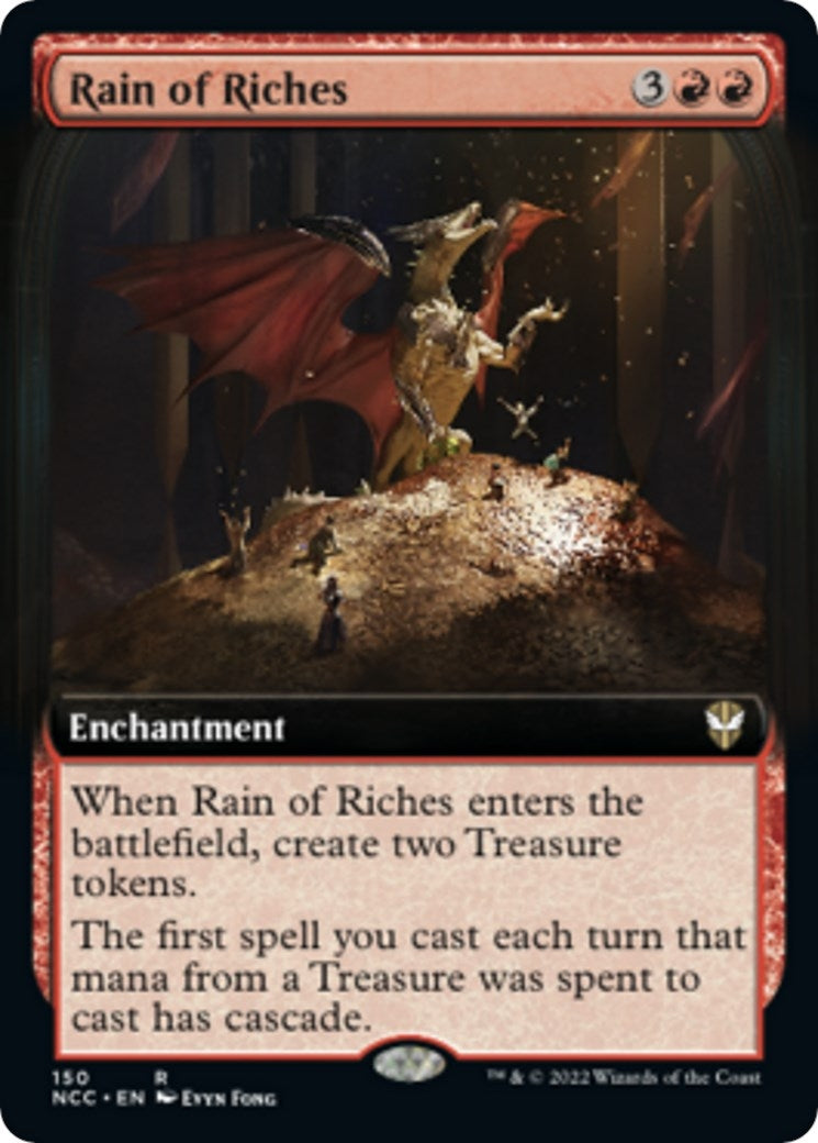 Image for Rain of Riches (Extended Art) (Commander: Streets of New Capenna) (150) - Magic: The Gathering