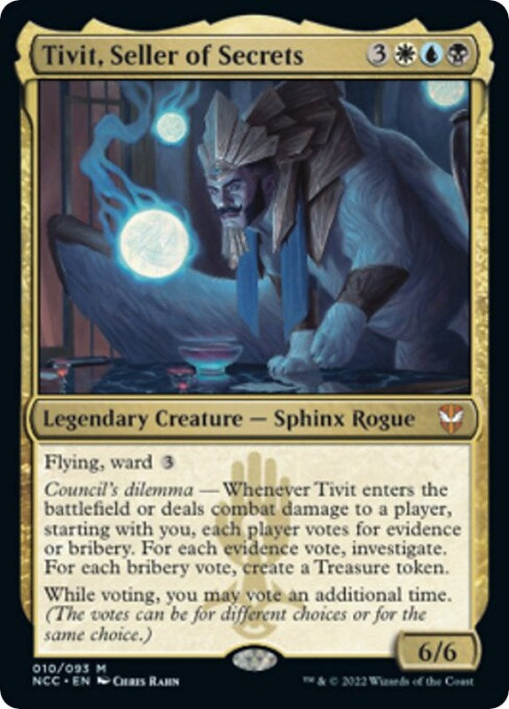Image for Tivit, Seller of Secrets (Commander: Streets of New Capenna) (10) - Magic: The Gathering