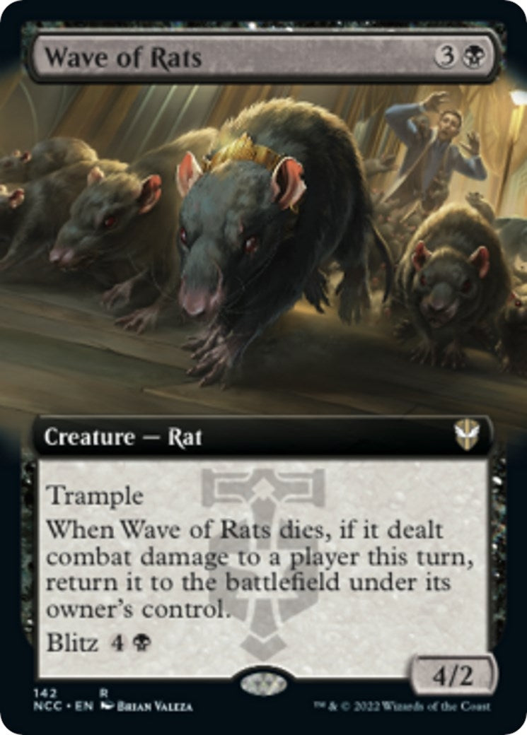 Image for Wave of Rats (Extended Art) (Commander: Streets of New Capenna) (142) - Magic: The Gathering