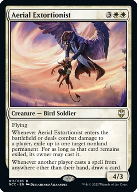 Image for Aerial Extortionist (Commander: Streets of New Capenna) (11) - Magic: The Gathering