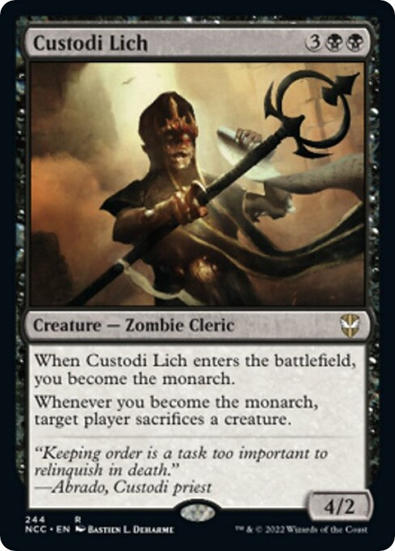 Image for Custodi Lich (Commander: Streets of New Capenna) (244) - Magic: The Gathering