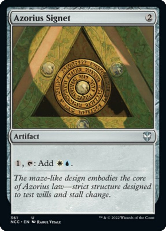Image for Azorius Signet (Commander: Streets of New Capenna) (361) - Magic: The Gathering