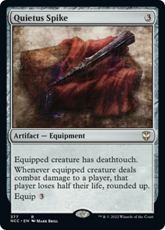 Image for Quietus Spike (Commander: Streets of New Capenna) (377) - Magic: The Gathering