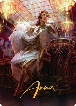 Image for Elspeth Resplendent Art Card (3/81) (Gold-Stamped Signature) (Art Series: Streets of New Capenna) (3) - Magic: The Gathering