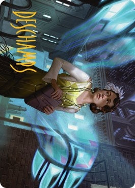 Image for Giada, Font of Hope Art Card (4/81) (Gold-Stamped Signature) (Art Series: Streets of New Capenna) (4) - Magic: The Gathering