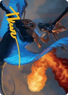 Image for Disdainful Stroke Art Card (Gold-Stamped Signature) (Art Series: Streets of New Capenna) (11) - Magic: The Gathering