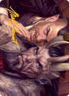 Image for A Little Chat Art Card (Gold-Stamped Signature) (Art Series: Streets of New Capenna) (12) - Magic: The Gathering