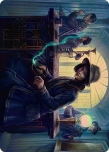 Image for Wiretapping Art Card (Art Series: Streets of New Capenna) (15) - Magic: The Gathering