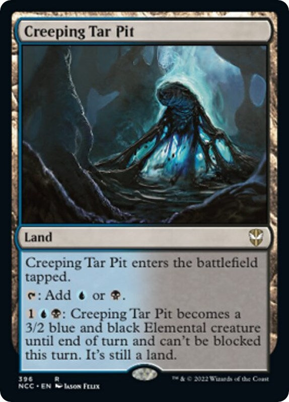 Image for Creeping Tar Pit (Commander: Streets of New Capenna) (396) - Magic: The Gathering