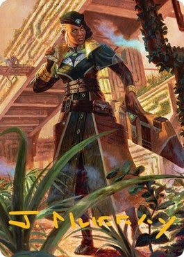 Image for Vivien on the Hunt Art Card (Gold-Stamped Signature) (Art Series: Streets of New Capenna) (22) - Magic: The Gathering