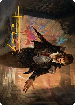 Image for Anhelo, the Painter Art Card (Gold-Stamped Signature) (Art Series: Streets of New Capenna) (38) - Magic: The Gathering