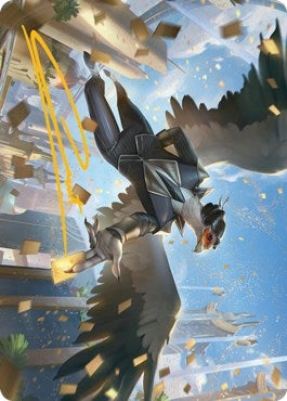 Image for Skyboon Evangelist Art Card (Gold-Stamped Signature) (Art Series: Streets of New Capenna) (51) - Magic: The Gathering