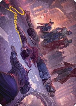 Image for Make an Example Art Card (Gold-Stamped Signature) (Art Series: Streets of New Capenna) (56) - Magic: The Gathering