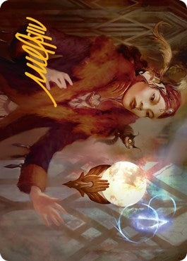 Image for Misfortune Teller Art Card (Gold-Stamped Signature) (Art Series: Streets of New Capenna) (58) - Magic: The Gathering