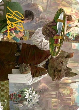 Image for Killer Service Art Card (Gold-Stamped Signature) (Art Series: Streets of New Capenna) (62) - Magic: The Gathering