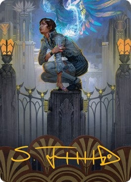 Image for Giada, Font of Hope Art Card (65/81) (Gold-Stamped Signature) (Art Series: Streets of New Capenna) (65) - Magic: The Gathering