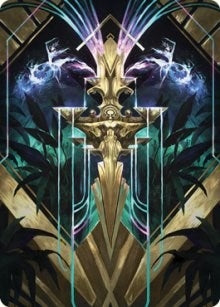 Image for Halo Fountain Art Card (Art Series: Streets of New Capenna) (66) - Magic: The Gathering