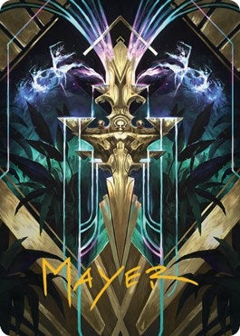 Image for Halo Fountain Art Card (Gold-Stamped Signature) (Art Series: Streets of New Capenna) (66) - Magic: The Gathering