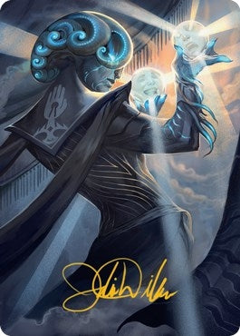 Image for Queza, Augur of Agonies Art Card (Gold-Stamped Signature) (Art Series: Streets of New Capenna) (75) - Magic: The Gathering