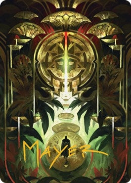 Image for Jetmir's Garden Art Card (76/81) (Gold-Stamped Signature) (Art Series: Streets of New Capenna) (76) - Magic: The Gathering