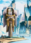 Image for Island Art Card (Art Series: Streets of New Capenna) (78) - Magic: The Gathering