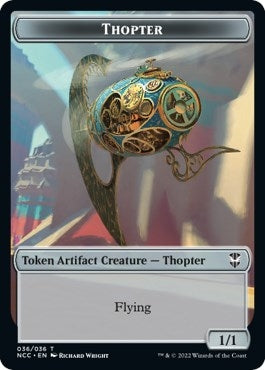 Image for Thopter // Treasure (013) Double-Sided Token (Commander: Streets of New Capenna) (36 // 13) - Magic: The Gathering