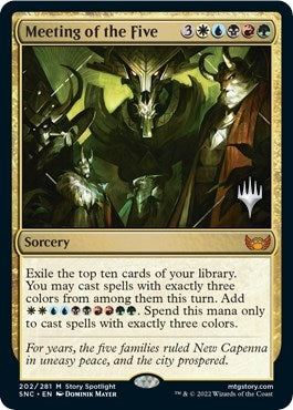 Image for Meeting of the Five (Promo Pack: Streets of New Capenna) (202) - Magic: The Gathering