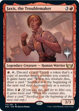 Image for Jaxis, the Troublemaker (Promo Pack: Streets of New Capenna) (112) - Magic: The Gathering