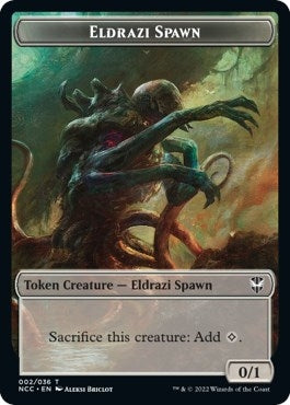Image for Eldrazi Spawn // Human Double-Sided Token (Commander: Streets of New Capenna) (2 // 7) - Magic: The Gathering
