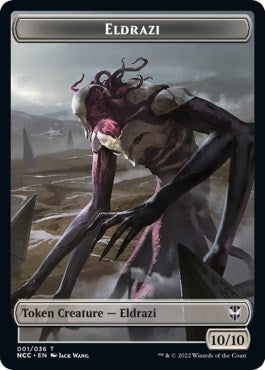 Image for Eldrazi // Human Soldier Double-Sided Token (Commander: Streets of New Capenna) (1 // 8) - Magic: The Gathering