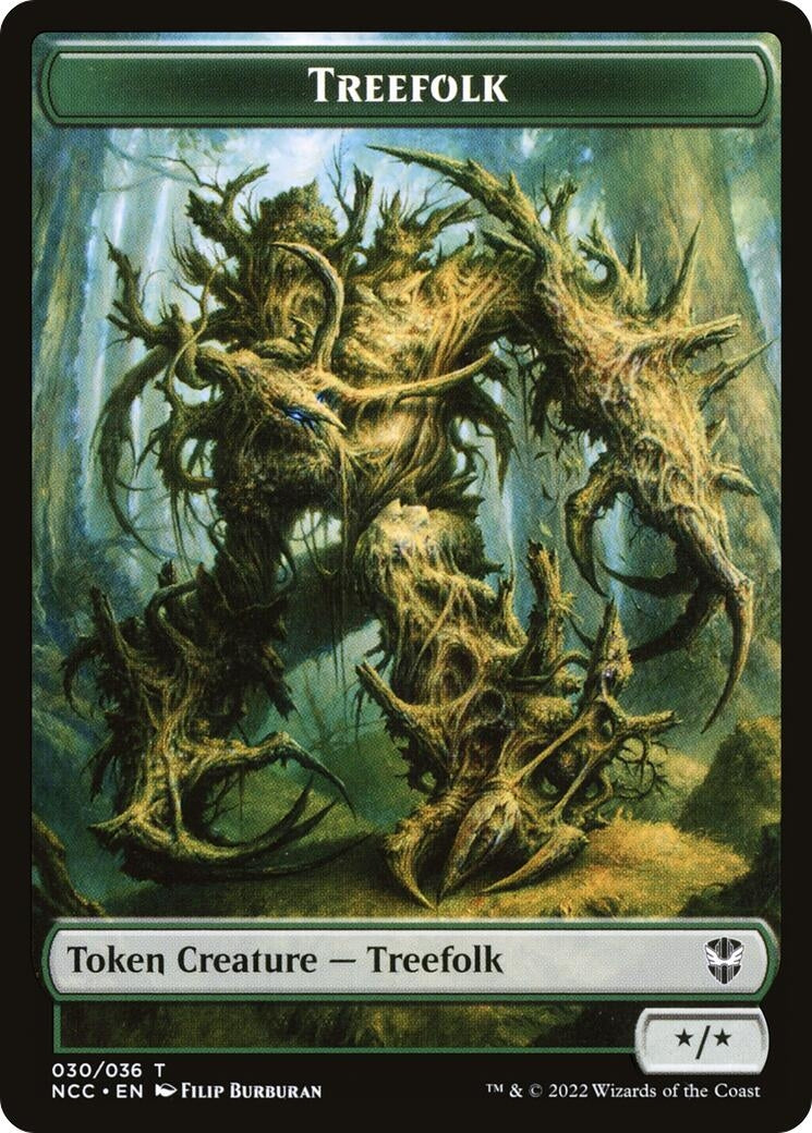 Image for Treefolk // Spider Double-Sided Token (Commander: Streets of New Capenna) (30 // 29) - Magic: The Gathering