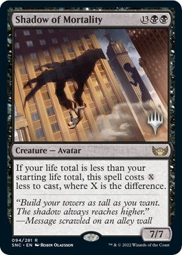 Image for Shadow of Mortality (Promo Pack: Streets of New Capenna) (94) - Magic: The Gathering