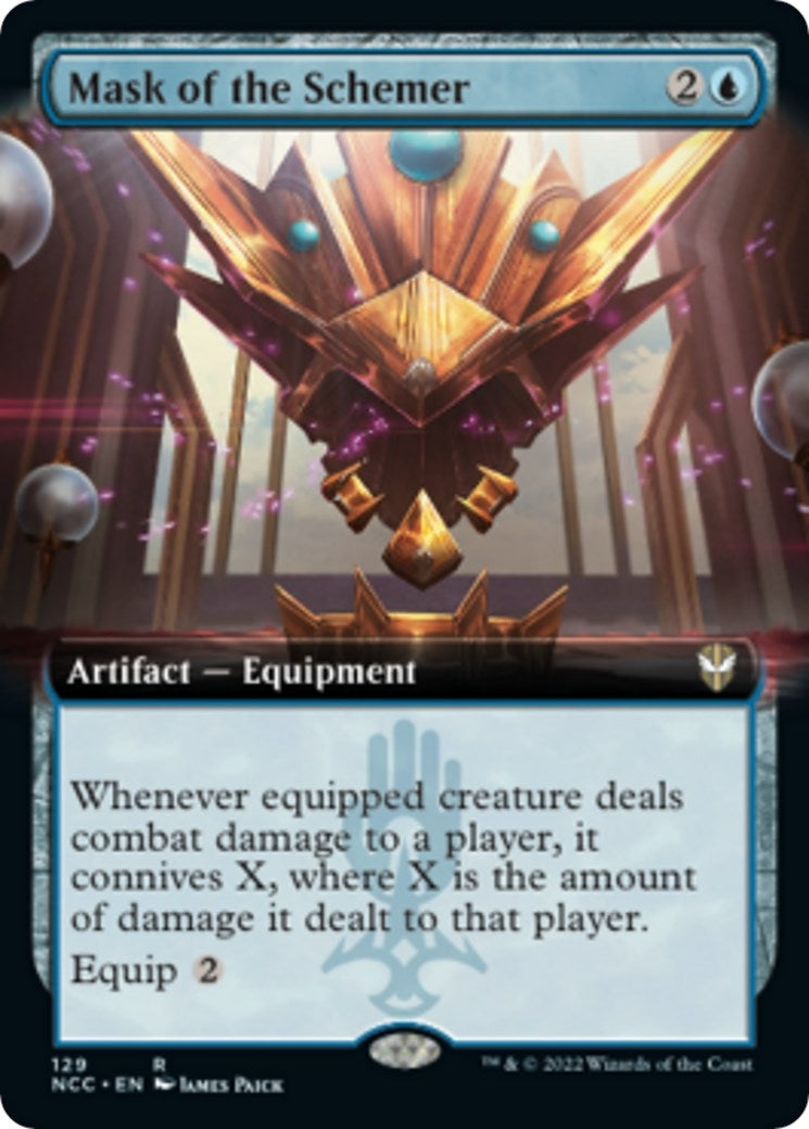 Image for Mask of the Schemer (Extended Art) (Commander: Streets of New Capenna) (129) - Magic: The Gathering