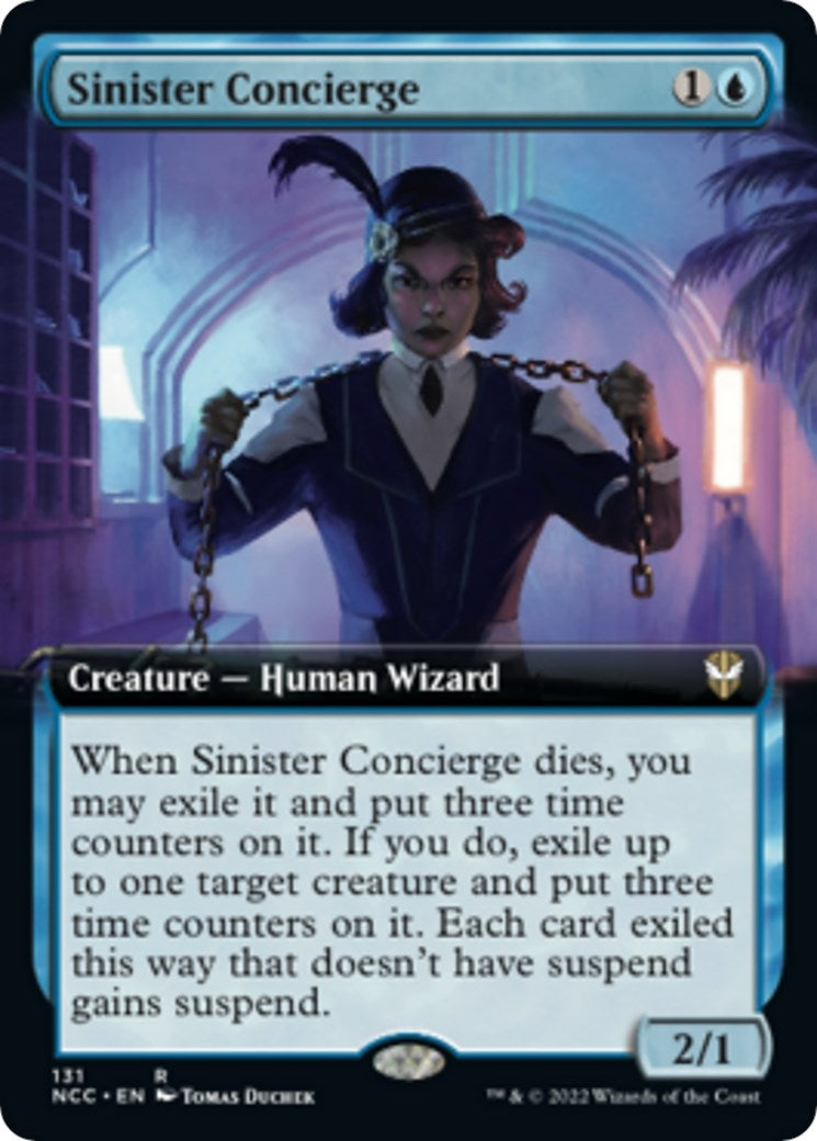 Image for Sinister Concierge (Extended Art) (Commander: Streets of New Capenna) (131) - Magic: The Gathering