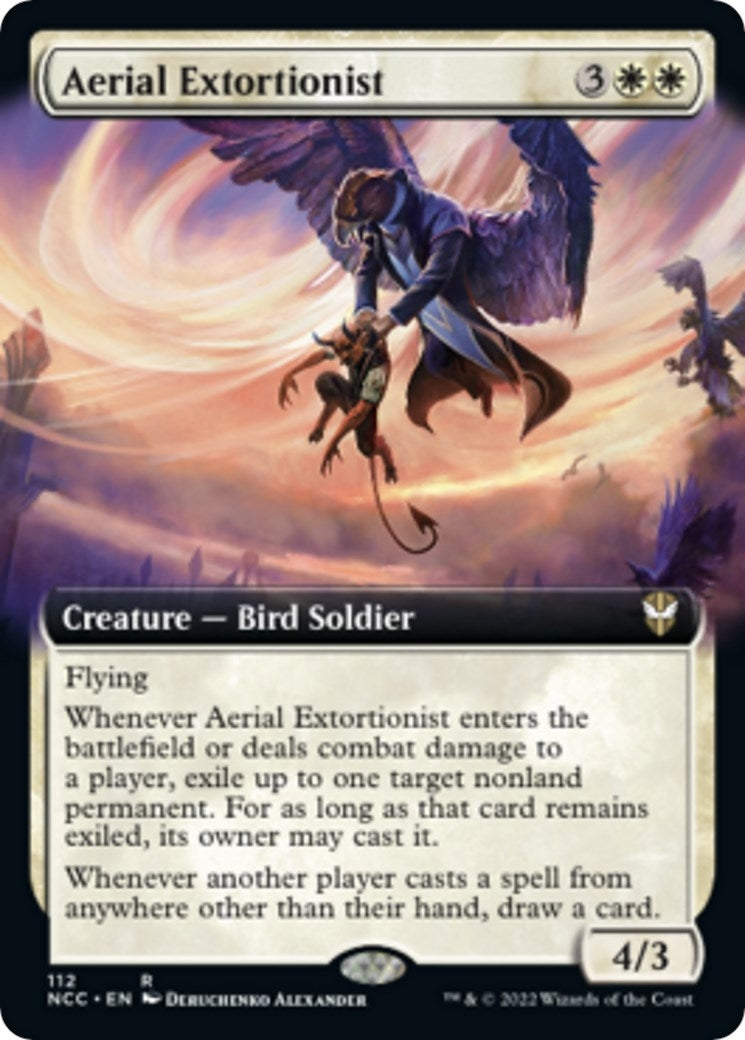 Image for Aerial Extortionist (Extended Art) (Commander: Streets of New Capenna) (112) - Magic: The Gathering