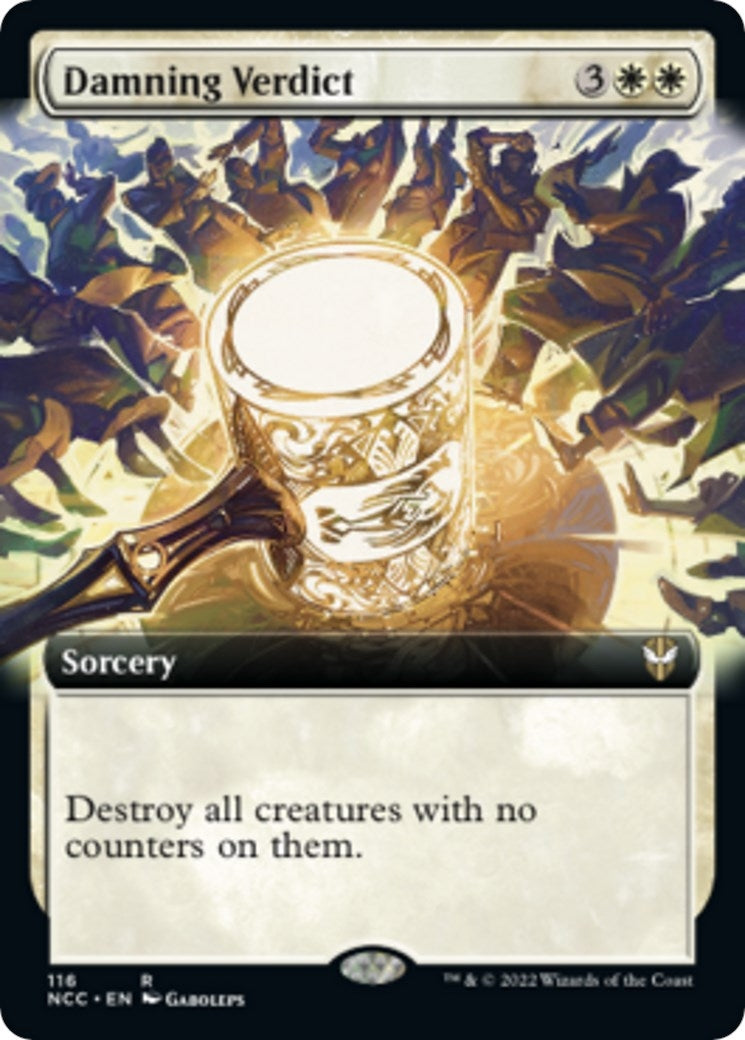 Image for Damning Verdict (Extended Art) (Commander: Streets of New Capenna) (116) - Magic: The Gathering