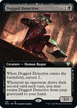 Image for Dogged Detective (Extended Art) (Commander: Streets of New Capenna) (136) - Magic: The Gathering
