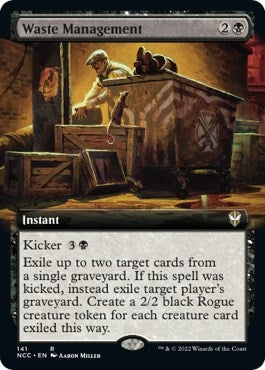 Image for Waste Management (Extended Art) (Commander: Streets of New Capenna) (141) - Magic: The Gathering