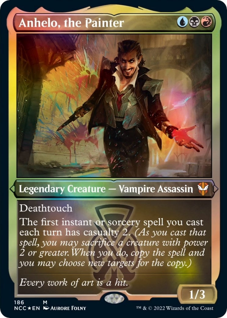 Image for Anhelo, the Painter (Display Commander) - Thick Stock (Commander: Streets of New Capenna) (186) - Magic: The Gathering