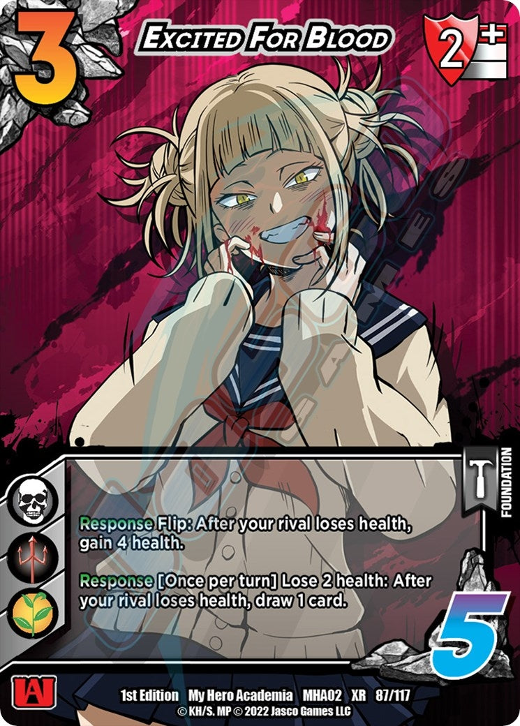 Image for Excited For Blood (XR) (UniVersus: My Hero Academia: Crimson Rampage) (87/117) - UniVersus