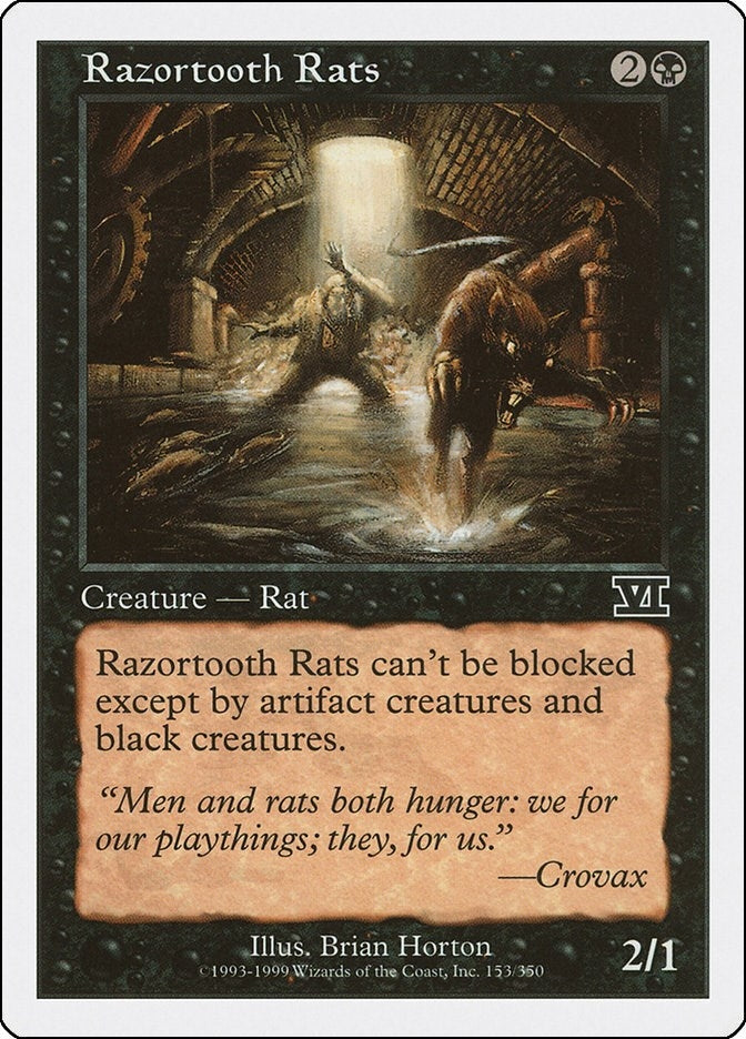 Image for Razortooth Rats (Classic Sixth Edition) (153) - Magic: The Gathering