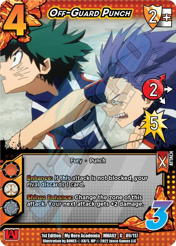 Image for Off-Guard Punch (UniVersus: My Hero Academia: Crimson Rampage) (89/117) - UniVersus