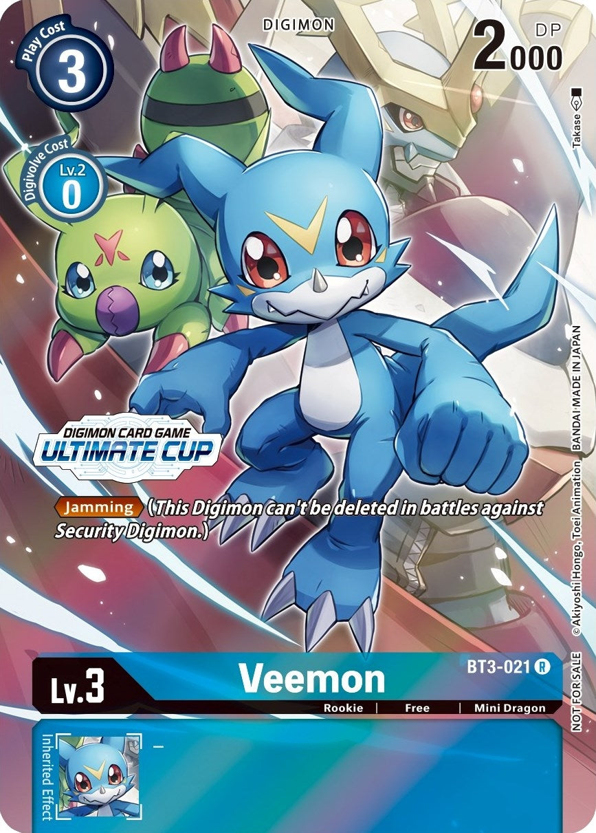 Image for Veemon - BT3-021 (Ultimate Cup 2022) (BT01-03A) (BT3-021 R) - Digimon Card Game